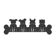 Load image into Gallery viewer, Steti Wall-Mounted Coat Rack, Bathroom towel Hook, Entryway Key Holder, Hat Rack with 4 Durable Hooks, Gifts for Dog Lovers, Decorative Kitchen Hanger, Cute Designed Matte Finish Antirust Metal, Black