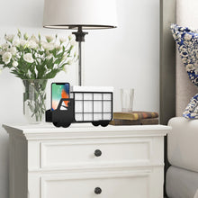 Load image into Gallery viewer, Steti Napkin Holder countertop for Kitchen, Office, Living Room and Bathroom; Modern Decorative Desktop Mail Organizer, Remote Control and Accessories Caddy in Fancy Truck Design, Matte Black