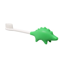 Load image into Gallery viewer, Steti Silicone Dino Toothbrush, BPA Free, Food Safety Grade, Multi colors