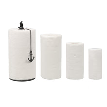 Load image into Gallery viewer, Steti Paper Towel Holder Stand Countertop, Easy to Tear Single-handedly Paper Roll Dispenser, for Kitchen or Bathroom, Fits All Roll Sizes, Sturdy, Heavy Duty, Metal Unique Boat Design, Black