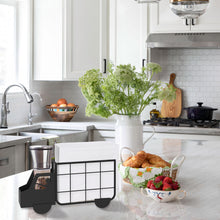 Load image into Gallery viewer, Steti Napkin Holder countertop for Kitchen, Office, Living Room and Bathroom; Modern Decorative Desktop Mail Organizer, Remote Control and Accessories Caddy in Fancy Truck Design, Matte Black