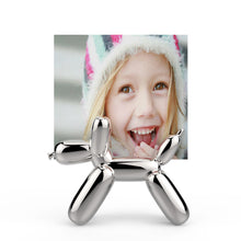 Load image into Gallery viewer, Steti Zinc Alloy Balloon Dog Magnet and Photo Holder, In Silver and Black Colour
