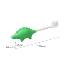 Load image into Gallery viewer, Steti Silicone Dino Toothbrush, BPA Free, Food Safety Grade, Multi colors