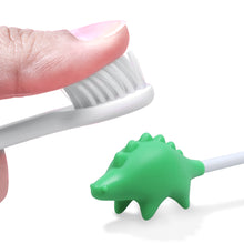 Load image into Gallery viewer, Steti Silicone Dino Toothbrush, BPA Free, Food Safety Grade, Multi colors