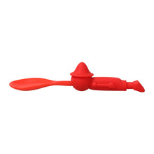 Load image into Gallery viewer, Steti Silicone Kids Fork And Spoon Set, Pinocchio Design, FDA &amp; LFGB Tested
