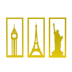 Steti Brass Bookmarks, Unique City Skyline Designs
