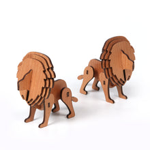 Load image into Gallery viewer, Steti Plywood Coaster, Toy, Assembled Lion
