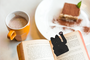 Steti Cat Bookmark, Funny, Modern, Creative, Original yet Functional, Made of ABS Plastic, Lucky Cat Design