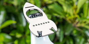 Steti Stainless Steel Rocket and Astronaut Bottle Opener, Heavy Duty, Modern Design