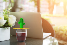 Load image into Gallery viewer, Steti Silicone Cactus Tea Infuser, Green
