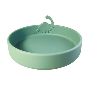 Steti Silicone Dino Plate for Kids and Toddlers, FDA Tested, Food Safety, BPA Free