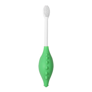 Steti Silicone Dino Toothbrush, BPA Free, Food Safety Grade, Multi colors
