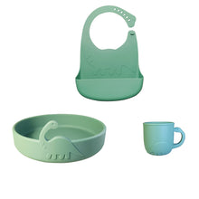 Load image into Gallery viewer, Steti Silicone Dino Plate for Kids and Toddlers, FDA Tested, Food Safety, BPA Free
