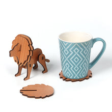 Load image into Gallery viewer, Steti Plywood Coaster, Toy, Assembled Lion

