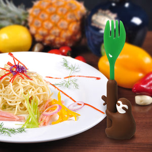 Steti Silicone Fork and Spoon Set, BPA Free, Food Safe Grade