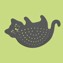 Load image into Gallery viewer, Steti Plastic Spaghetti Drainer, Cat, Black
