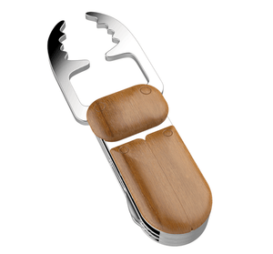 Steti Wood and Stainless Steel Multi-Functional Tool