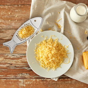 Stainless steel fish cheese grater