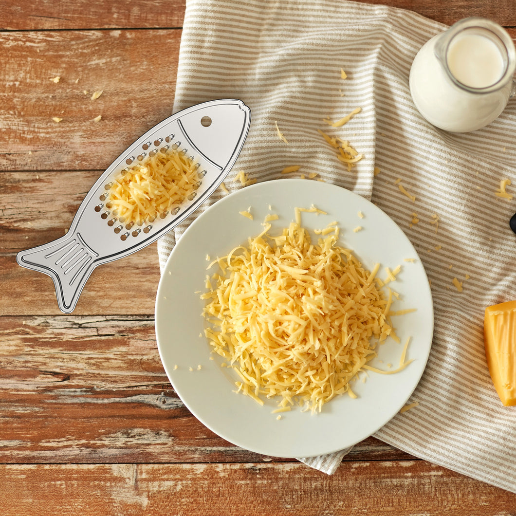 Stainless steel fish cheese grater
