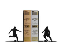 Load image into Gallery viewer, Steti Bookends, Laser Cut Sturdy Metal, in Pair, Features Different Sports, Black
