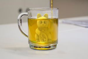 Steti Lucky Cat Tea Infuser, Silicone