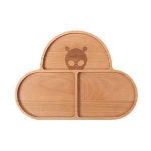 Steti Natural Wood Serving Tray, Lovely UFO Design