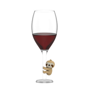 Steti Silicone Sloth Wine Mark, Patented Design, Assorted Colors